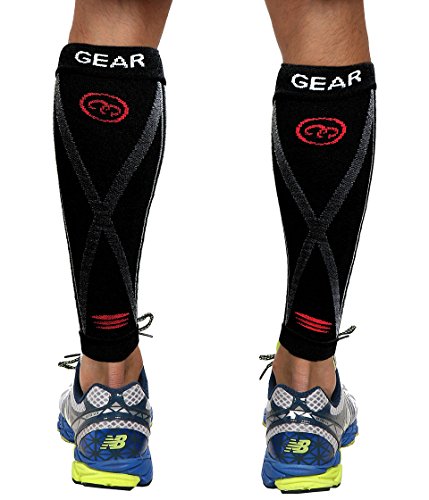 Camari Gear Sports Kompressionsstrümpfe (PAAR) – für Männer & Frauen – Wadenbandage Compression Calf Sleeves – für Schnelle Erholung, Bessere Blutzirkulation, Laufen, Radfahren, Triathlon, Flugreisen, Krankenschwestern - 2