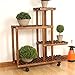 Produktbild GZYQYIHJB Massivholz-Pflanzenstandplatz BlumenstäNder TopfstäNder Balkon Indoor Outdoor Garten Terrasse Ecke Topf Display Rahmen Dekorative Kunst 81 × 81 × 25cm