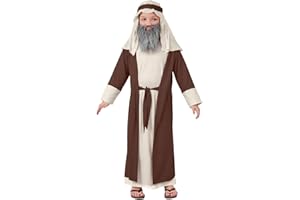GENERIC Joseph Costume Kids, Shepherd Costume Kids, Innkeeper Costumes Boys, Nativity Costumes for Boys Brown