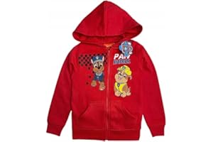 eplusm Sudadera con capucha de la Patrulla Canina con cremallera para niños, chaqueta con capucha Chase y Marshall sudadera de invierno para niños regalo