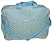 blue polka dot baby Change bag with bottle holder & change mat