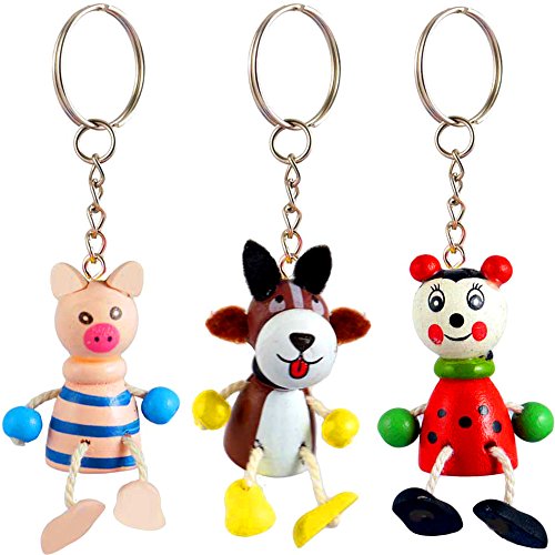 German Trendseller® – 12 x Schlüsselanhänger Tierkinder ┃ Mitgebsel ┃ Diese Süßen Schlüssel Tiere wollen Dich auf deiner Reise begleiten ✔ - 4