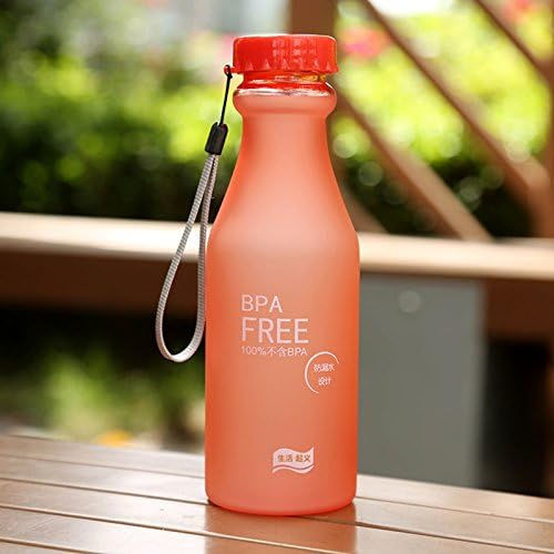 350ml 550ml Scrub Colorful Plastic Water Bottle BPA Free Portable Drinkware Leakproof Travel Bottle