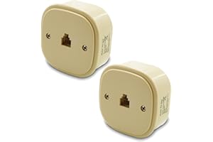 oniroview Presa Plug RJ11 Telefonica da Parete Muro 6 Poli 4 Contatti Confezione 2 pezzi