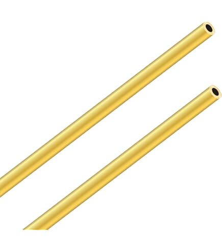 1Pack 9mm X 1.5mm X 300mm(ODxWall TxL) Brass Tube Round Metal - View #2