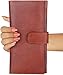 Modish Designs Genuine Leather Travel Passport Case/ Document holder / Cheque Book Holder / Money Wallet Purse/ Currency Holder/Ticket Holder - Tan RS.599.00