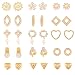 Touchstone Gold Plated Combo Of 15 Pair Stud Earrings For Women RS.329.00