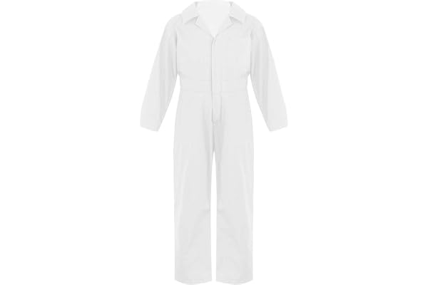 Jugaoge Unisex barn arbetsoverall flickor pojkar arbetskläder bomull overall arbetsoverall skyddsoverall overall halloween kläder