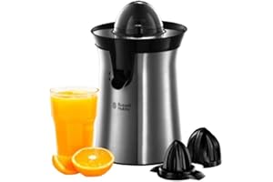 Russell Hobbs 22760-56 Exprimidor de Zumo Eléctrico, Color Acero Inoxidable/Gris
