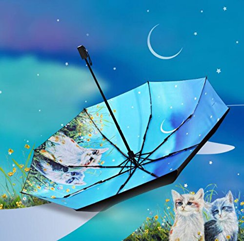 Preisvergleich Produktbild Hzhy Creative Sonnenschutz Sonnenschirm Mori Small Clean Schwarz Regenschirm Regenschirm Geschenkbox Taschenschirm