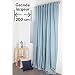 Produktbild Vorhang in Chiné-Optik 200 x 270 cm Extra Breit und Extra Lang mit Kräuselband Leinen-Optik Meliert Baltikblau