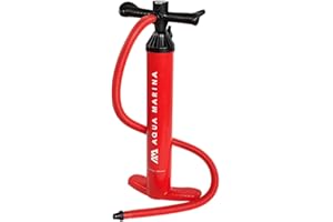 ‎AQUA MARINA Aqua Marina , Handpumpe Doppelhub für SUPs & Kajaks, mit Manometer bis 20 psi Liquid Air V2 Stand Up Paddle Board Pumpe