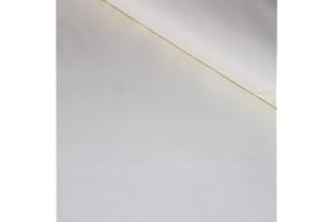 Pingianer Tela de algodón liso 100 % para niños, venta por metros, artesanía, costura (vainilla, 200 x 160 cm)