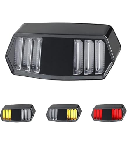 QUASCO Motorcycle Brake Tail Light Integrated Turn Signals Compatible - View #13