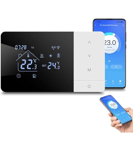 Termostato WIFI Regolatore Di Temperatura Digitale Per Controllo App Tuya Ac90 240v Lcd Caldaia A Parete Idraulica E Caldaia A Parete 16a 95035391