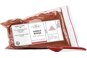 MY COSMETIK - Argile rouge - Certifiée Ecocert COSMOS NATURAL - 100% d'origine naturelle - Qualité cosmétique - Illuminatrice, décongestionne et tonifie | Fabriqué en France - 50 g