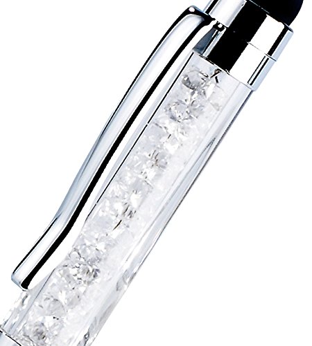 Callstel 2in1-Kugelschreiber mit Touchscreen-Stift in Diamant-Optik - 2