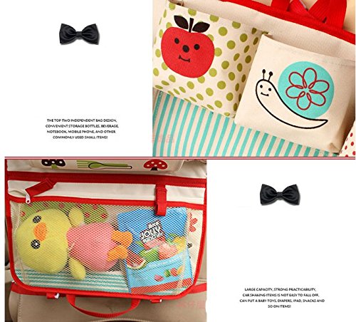 Pormow Cartoon Auto Rücklehnentasche Organizer Multi-Tasche Flasche Kühltasche Auto Zubehör - 4