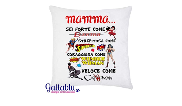 Federa Per Cuscino Mamma Sei Forte Strepitosa Coraggiosa Come Le Supereroine Dei Fumetti Idea Regalo Divertente Per La Festa Della Mamma Amazon It Handmade