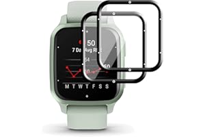 FiiMoo Folia ochronna na ekran do Garmin Venu Sq 2/Venu Sq 2 Music Edition, [2 sztuki] [pełne pokrycie 3D] [twardość 5H] [Ultra-przezroczysta] [odporna na zarysowania] folia ochronna do Garmin Venu Sq