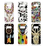 Schickes Design: Back Cover, Süß Romantisch Stylish Case Handytasche Schmuck Mädchen Girls Damen; Eule Einhorn, Unicorn, Pferde Katze Hund Tier Kaktus Mandalas Blumen Blau Schmetterling Girls Motiv; ein absoluter Hingucker