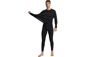 LANBAOSI Herren Thermounterwäsche Set Funktionsunterwäsche Atmungsaktiv Skiunterwäsche für Männer Warme Fussball Thermo Unterwäsche