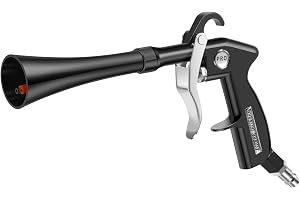 Rengöringspistol med tryckluft Ultra 90 PSI, torr utblåspistol med utbytbara munstycken borste, högtryck luftventil för bilin