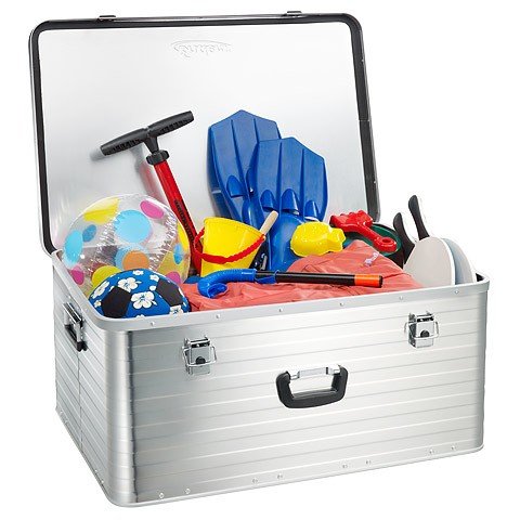 Enders Alubox 130 Liter + Schloss Set, hochwertig verarbeitet, mit Moosgummidichtung, Alukiste flexibel verwendbar als Transportbox und Lagerbox – Alukoffer Lagerkisten Metallkiste Metallbox Aluboxen Alukisten - 7