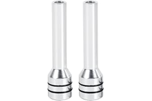 ‎VGEBY Auto Türverriegelungsknopf, Universal Autotür Verriegelungsstift Aluminium Interior Türschloss Pin Verriegelungsknopf Abdeckung (Farbe : Sliber)