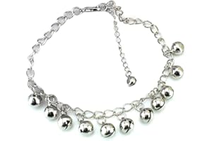 LUPSTY N-K - Tobillera para mujer con campanillas, tobillera, tobillera, sandalia descalza estilo vintage, duradero y práctico, diseño y duradero.