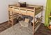 Produktbild Hochbett für Erwachsene "Easy Sleep" K15/n, Buche Vollholz massiv Natur, umbaubar - Liegefläche: 160 x 200 cm