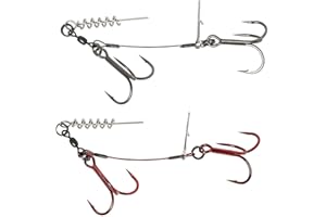 Savage Gear NEW CARBON49 CORKSCREW STINGER 2 HOOK - PIKE PREDATOR FISHING