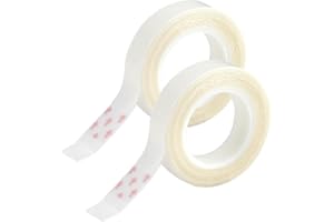 Rumgug 2 Pcs Cintas Adhesiva para el Cabello de Doble Cara para Peluca, Cinta de Extensión de Pelo, Adhesivo Tape para Extensiones Invisible Ultrarresistente Reemplazo Tape Adhesivas Transparente
