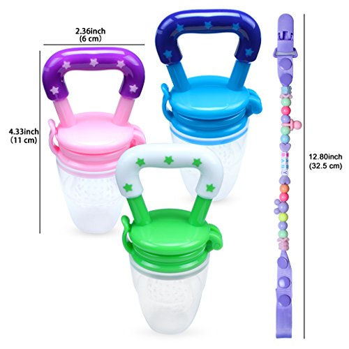Edealing New Nipple Fresh Food Milk Nibbler Feeder Feeding-Tool Sichere Baby & Supplies Spielzeug Packung mit 3 - 5