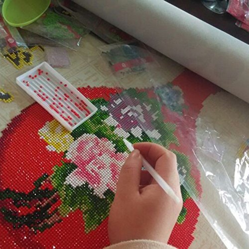Wishwin 5D DIY Runde Diamant-Stickerei-dandelion-Perlen-Schmetterlings-Anstrich-Querheftungsrhinestone-Ausgangsdekor - 8