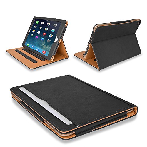 Preisvergleich Produktbild MOFRED® Tablet-Schutzhülle, Apple iPad Air, Schwarz / Hellbraun, Stück: 1