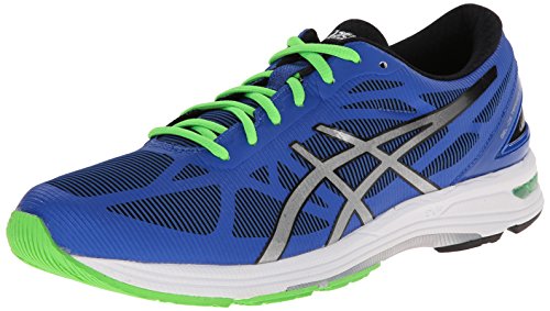 Asics Gel-DS Trainer 20 Fibra sintética Zapato para Correr, Blue / Silver / Black, 41.5