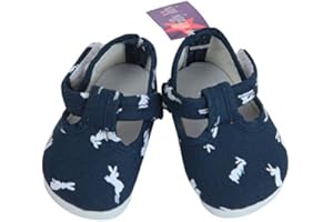 FRILLY LILY Navy Dolls shoes with Little White Bunnies large size 8.2x 4.2 cm TO FIT DOLLS SUCH AS 46 and 43 cm BABY ANNABELL