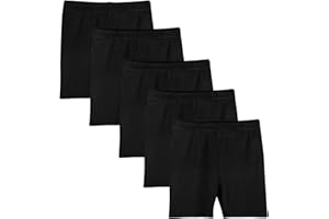 Auranso 5er Set Radlerhose Kinder Mädchen Kurze Hose Short Hosen Leggings Shorts 134 140 152 158