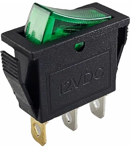 4 PZ Interruttore Rotondo Pulsante Bilanciere On Off Push Button Switch