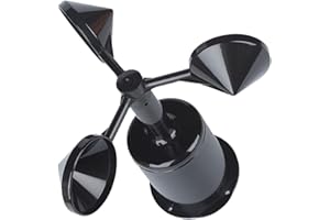 Yardwe Carcasa De Anemómetro Abs para Indicador De Viento Carcasa Resistente Y Ligera con Montaje Fácil Compatible con Sensores De Velocidad para Jardín Y Estaciones Meteorológicas