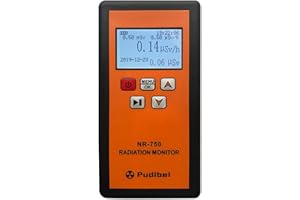 Ailgely Geigerzähler, NR-750 Tragbarer Nuklearstrahlungsdetektor, LCD-Display Nukleare Strahlung Detektor, Radioaktiver Haushaltstester β Y-Röntgenerkennung Schallvibrationen Licht Dreifachalarm