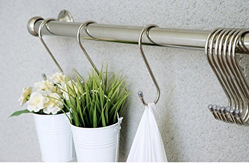 Alicemall Wandhaken Tür Garderobe Bad Küche Edelstahl Rostfrei Mehrzweckhaken (5 kleine Haken) - 8