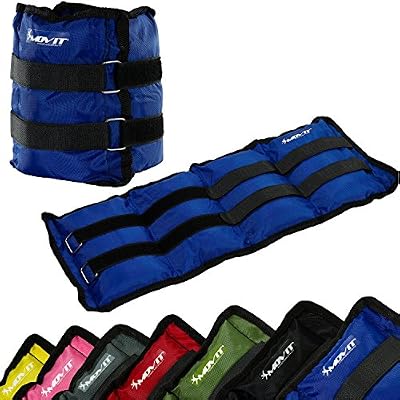 MOVIT® MOVIT - Lot de 2 bracelets lestés pour chevilles et poignets - 2x 4,0 kg Couleur bleu