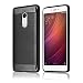 Produktbild tinxi® Soft Kratzfest Schutzhülle für Xiaomi Hongmi Redmi Note 4 5,5 Zoll Hülle Rutschfest Shock Proof Kohlefaser Rück Schale silikon Cover Case Schutz Schwarz