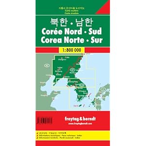 Corea del norte y del sur, escala 1:1.800.000. Freytag & Berndt. (Auto karte)