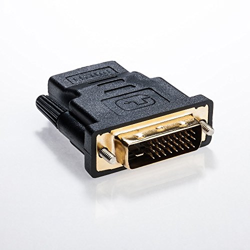 HDMI auf DVI Adapter | HDMI A Buchse auf DVI Stecker | Kontakte vergoldet