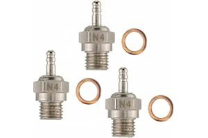 TEAMWILL 3Pack N4 Super Duty Medium Glow Plug For Traxxas 3232X 1/10 T-Maxx 2.5/3.3