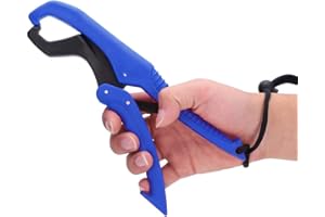 ZERONE ABS Plástico Flotante Grip de Pescado Aleación de Zinc Pescado Agarre de Labios con Tira de muñeca para atrapar Peces Sin herido Auxiliar