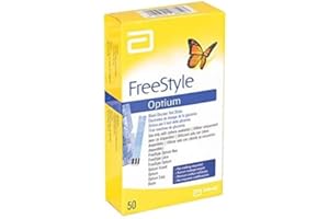 Abbott 23943 Freestyle Strisce Glucosio, Optium, Confezione da 50